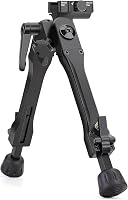Bipod ajustabil Zeadio cu pivot pentru șine Picatinny și Weaver, cu picioare rabatabile în 5 poziții, pentru utilizare în exterior 1