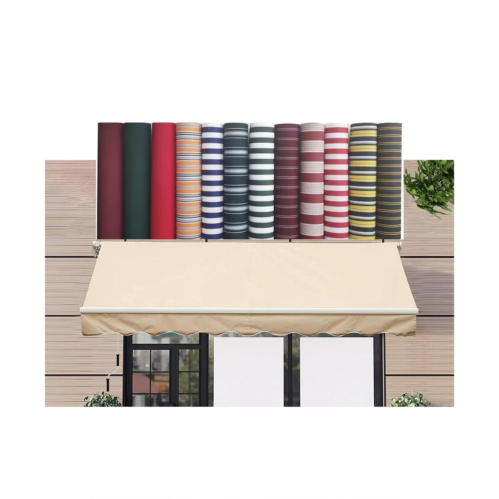 Auvent de terrasse rétractable pour créer de l'ombre sur le balcon