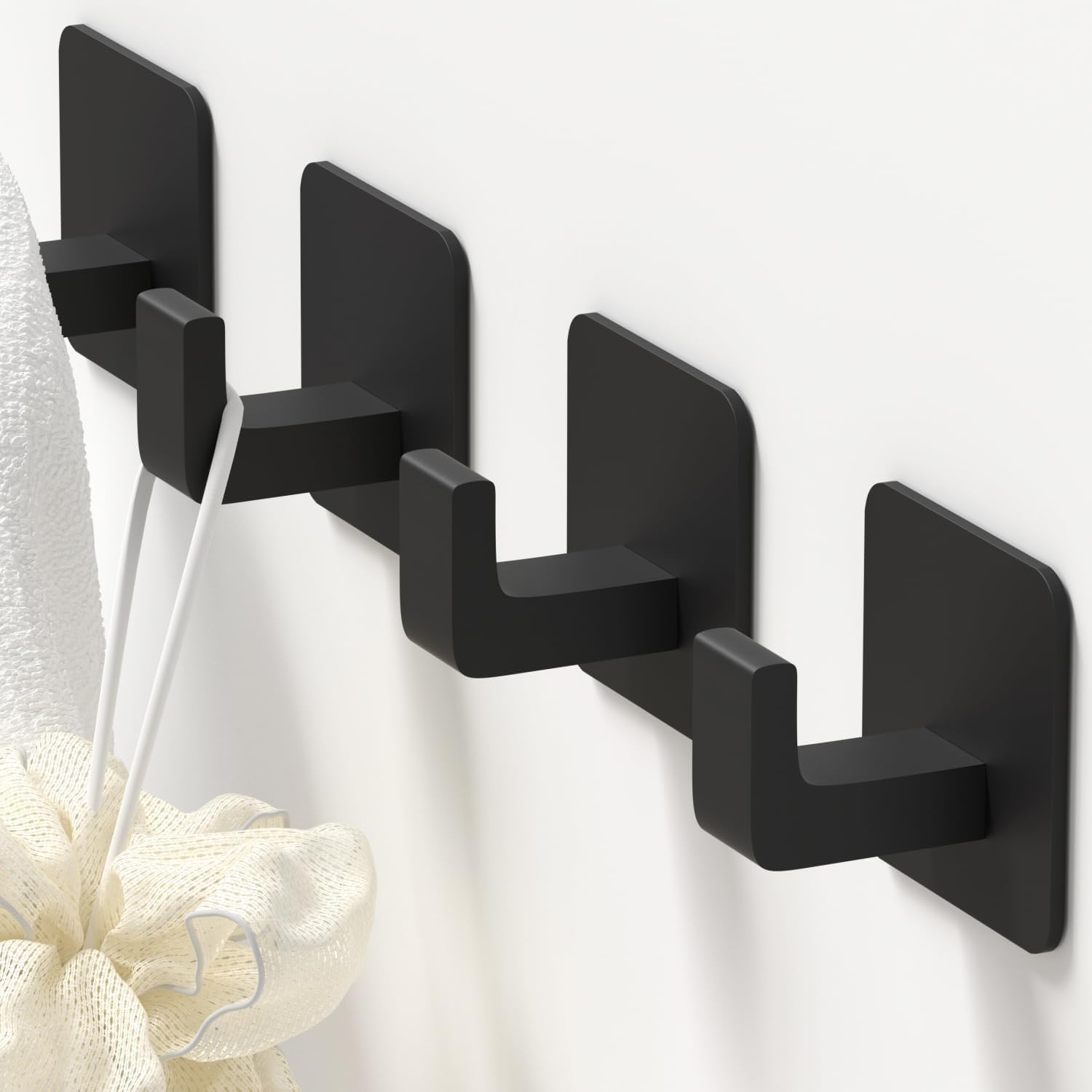 GWAAZXGZ Square Self Adhesive Towel Hooks
