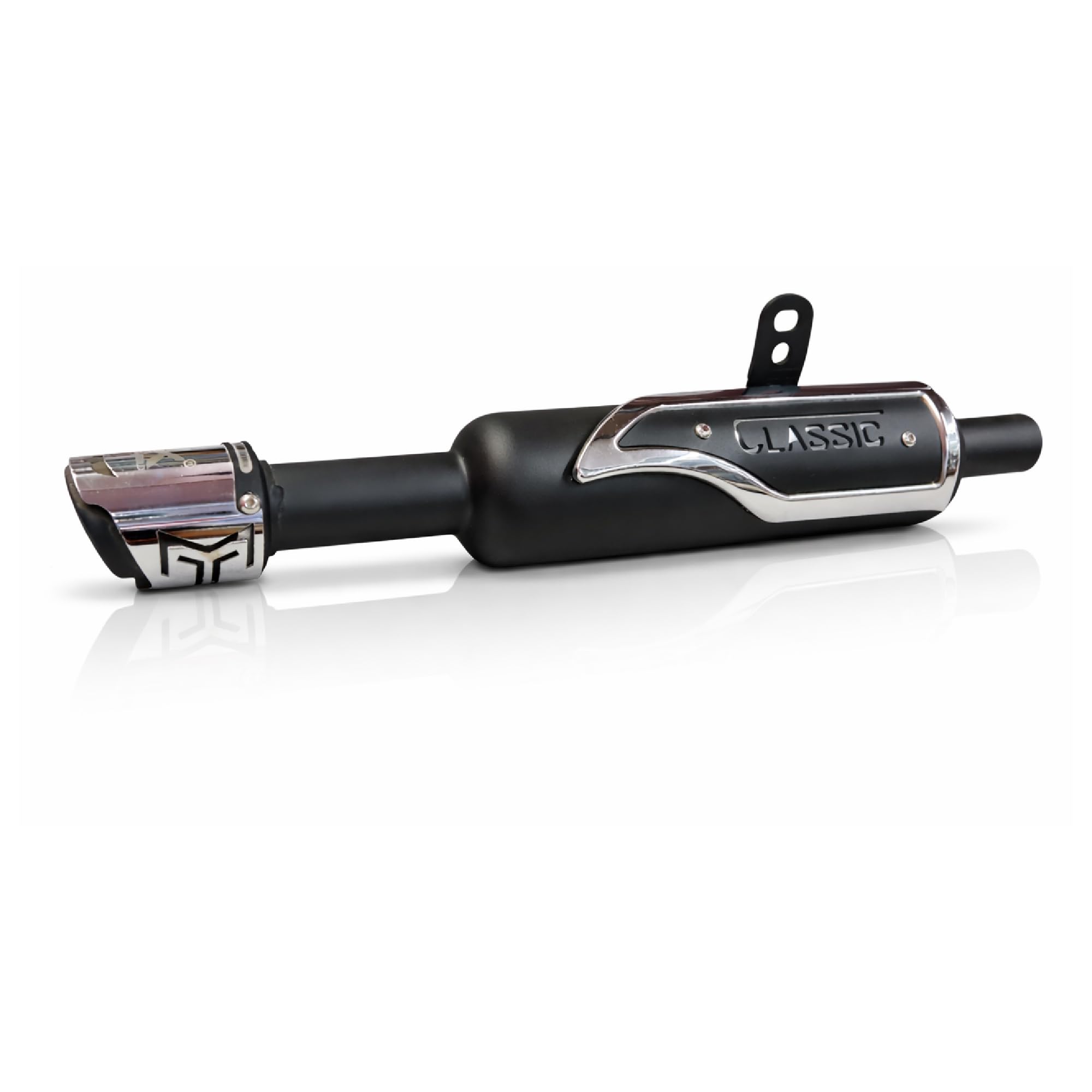 RJVON - Prime Quality HK Indori Silencer Compatible with Royal Enfield Reborn classic 350cc. (Black)-image-13