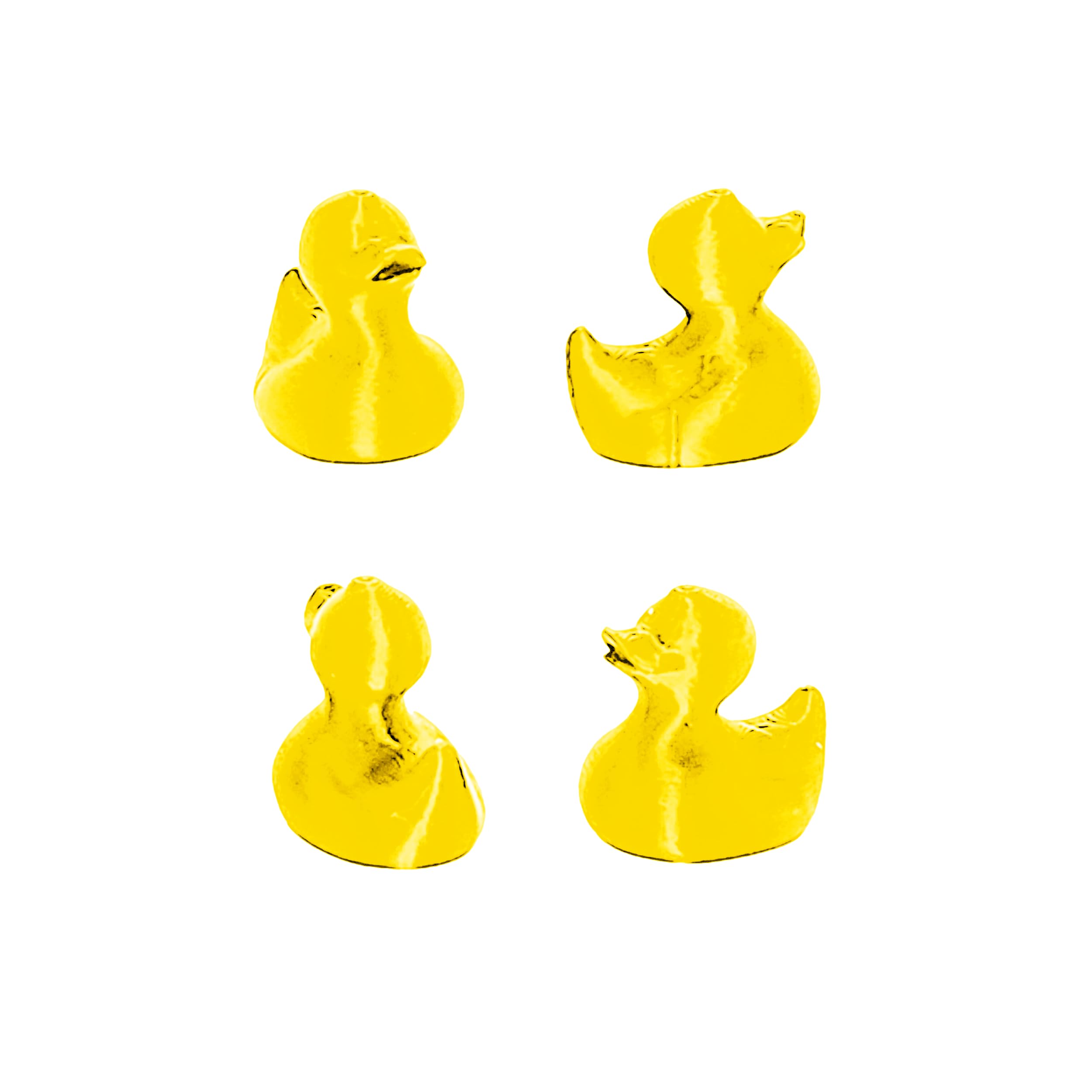 4PCS Valve Stem Caps | Durable Plastic Tire Valve Covers w/ Adorable Rubber Duck Design | Weatherproof, Corrosion-Resistant & Easy to Install | Universal Fit for Cars, Motorcycles, Bicycles | Yellow