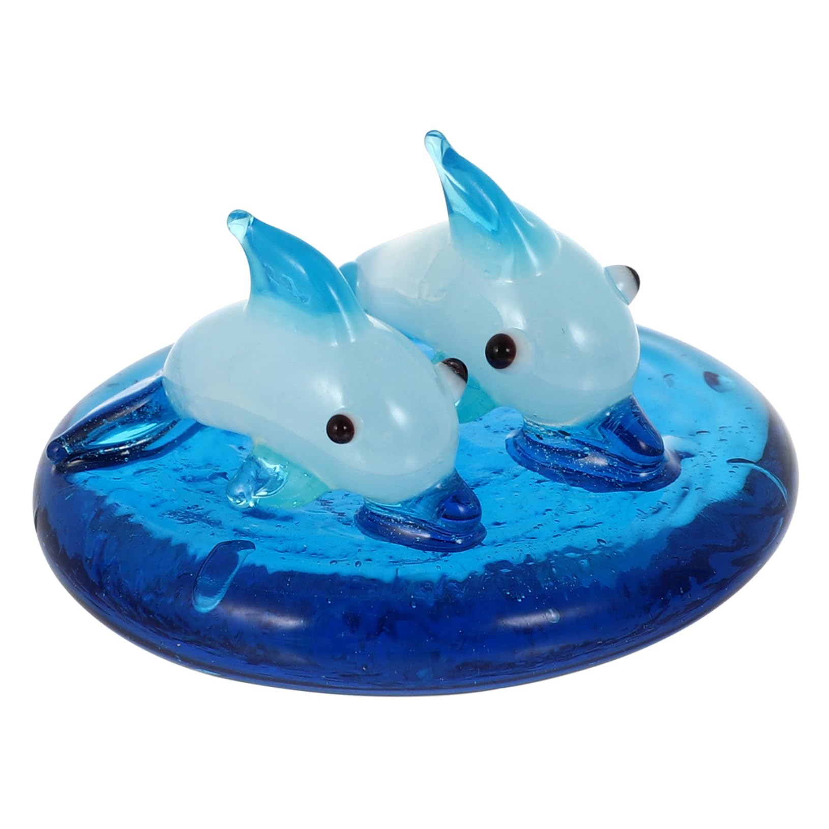 Alipis Glass Ornaments Fish Tank Ornaments Sea Decor Dolphin Fish Bowl Decorations Home Ornaments Home Tabletop Home Accessories Desktop Decor Sea Animals Tablescape Decor Home Decor Blue