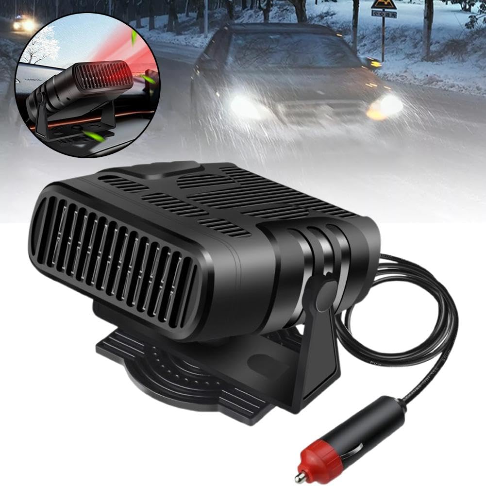 Ventilador y calentador de coche 2 en 1 de 12 V y 24 V, 120 W y 200 W, desempañador eléctrico para parabrisas, secador, desempañador, descongelador, desempañador para campervan que desempañador