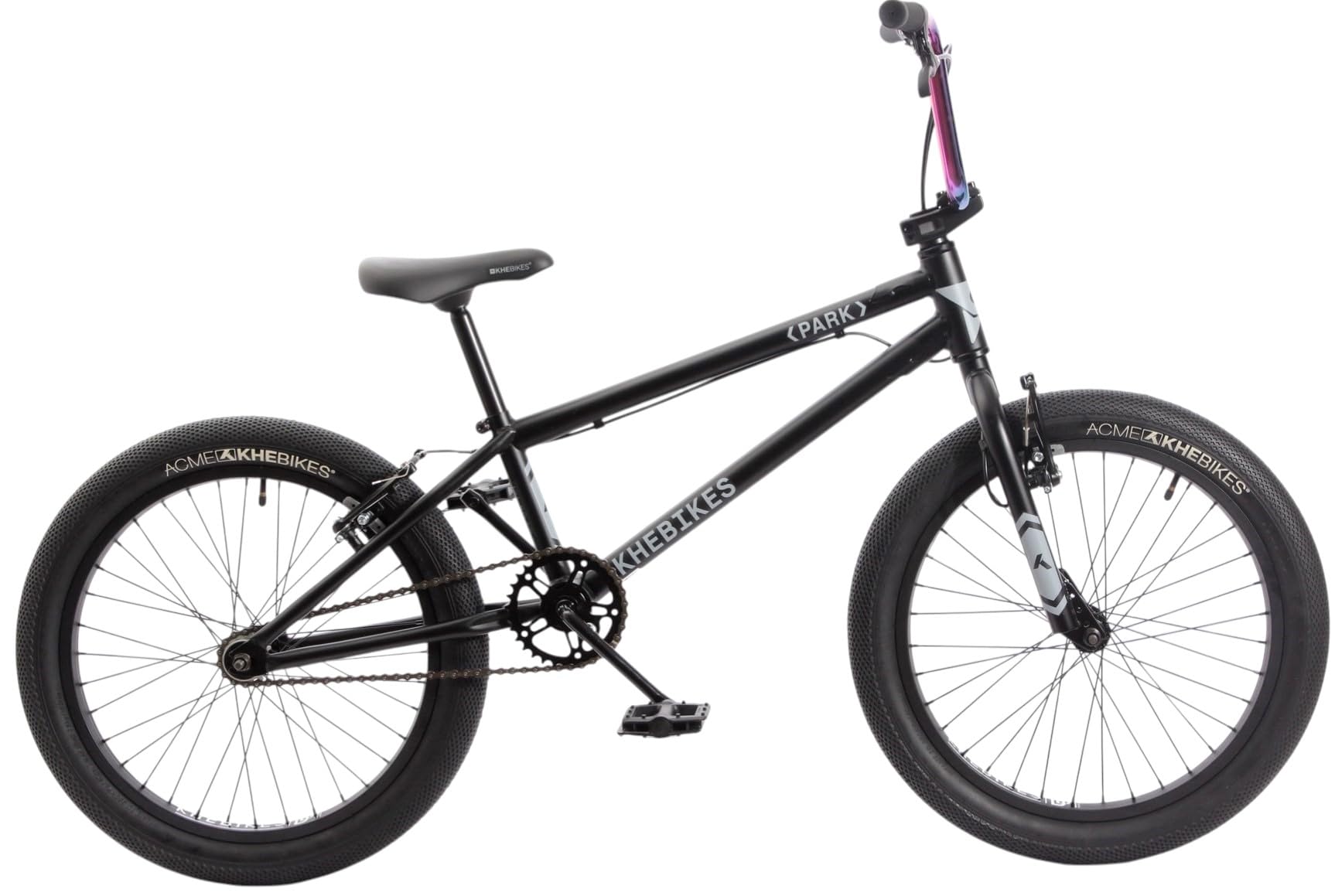 KHE Park 20 Zoll BMX 11,1 kg – HiTen Rahmen 19,5 Zoll TT – 2,40 Zoll Reifen – V-Brake vorne & hinten – Oil Slick Lenker – Freestyle Bike 2025