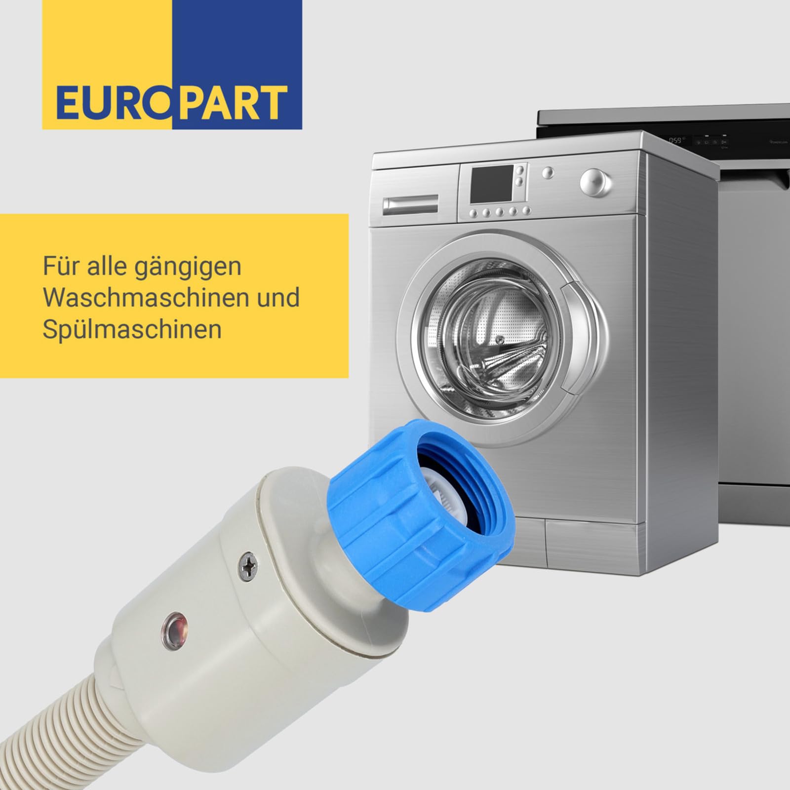 LUTH Premium Profi Parts Manguera de entrada Aquastop 4,0 m 25 °C universal para lavadora y lavavajillas