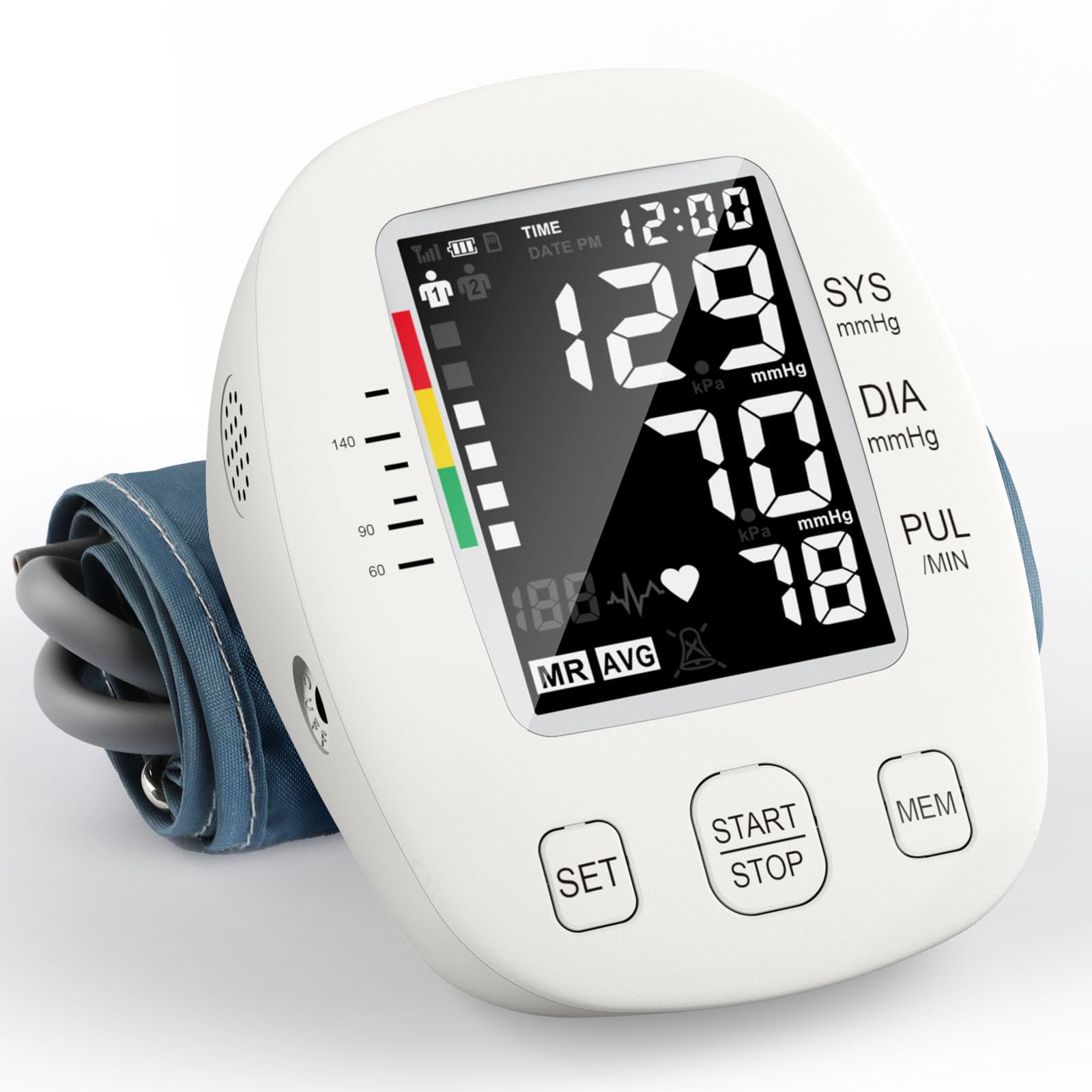 Advanced Digital Blood Pressure Monitor with Large Display