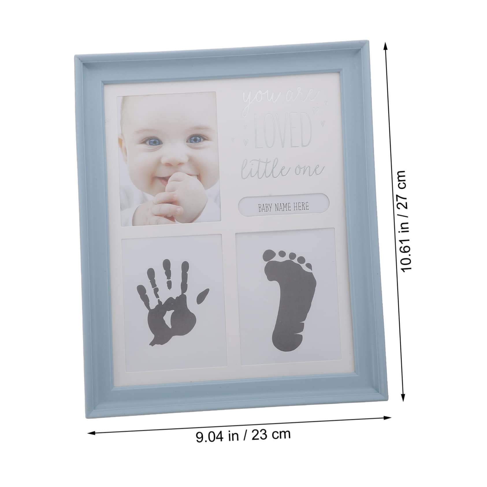Gogogmee 1Set Footprint Keepsake Frame Kit Newborn Handprint Footprint Picture Frame for Cherishing Milestones and Home Decoration