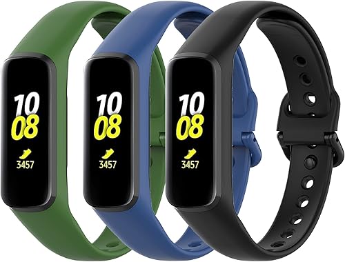 Compatible con Samsung Galaxy Fit2 SM-R220 Bandas para mujeres y hombres, correas de repuesto ajustables de silicona deportiva para reloj Samsung