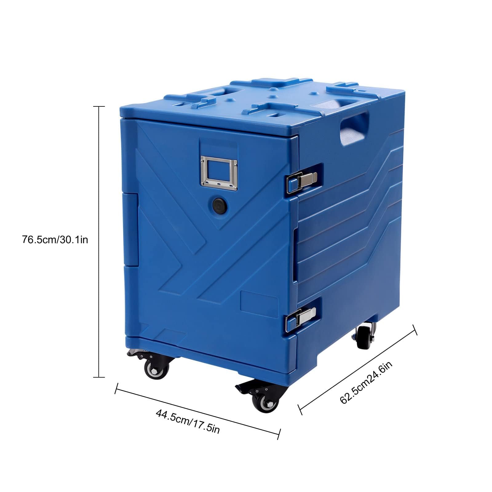 Transportador de alimentos aislado con ruedas, retención de calor de 4 a 6 horas para sopas y comidas calientes, ideal para catering y almacenamiento de restaurantes, caja calentadora duradera y