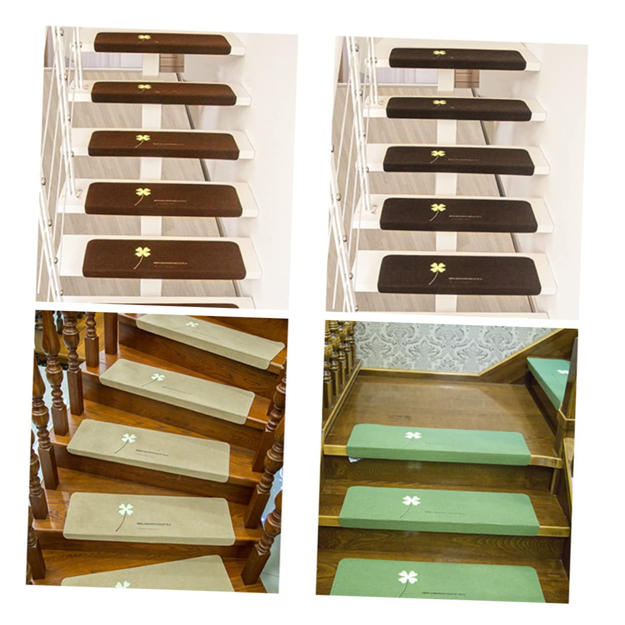 UPKOCH 5 Pièces bandes de ruban adhésif antidérapant tapis de sol intérieur tapis antidérapant d'escalier lumineux marches d'escalier lumineuses briller de marche