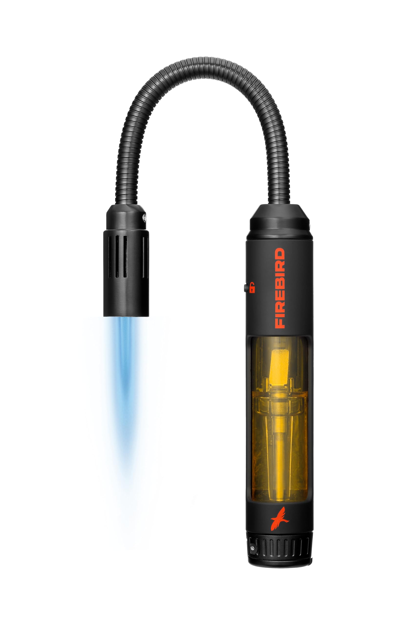 Firebird Trailblaze Jet Gas Lighter, Yellow Fuel Window, Flexible Long Handle, 360 Degree, Windproof, For Candles, Fireplace,Grills, Oven, Kitchen comes in attractive Giftbox (Gas not inc Refillable)