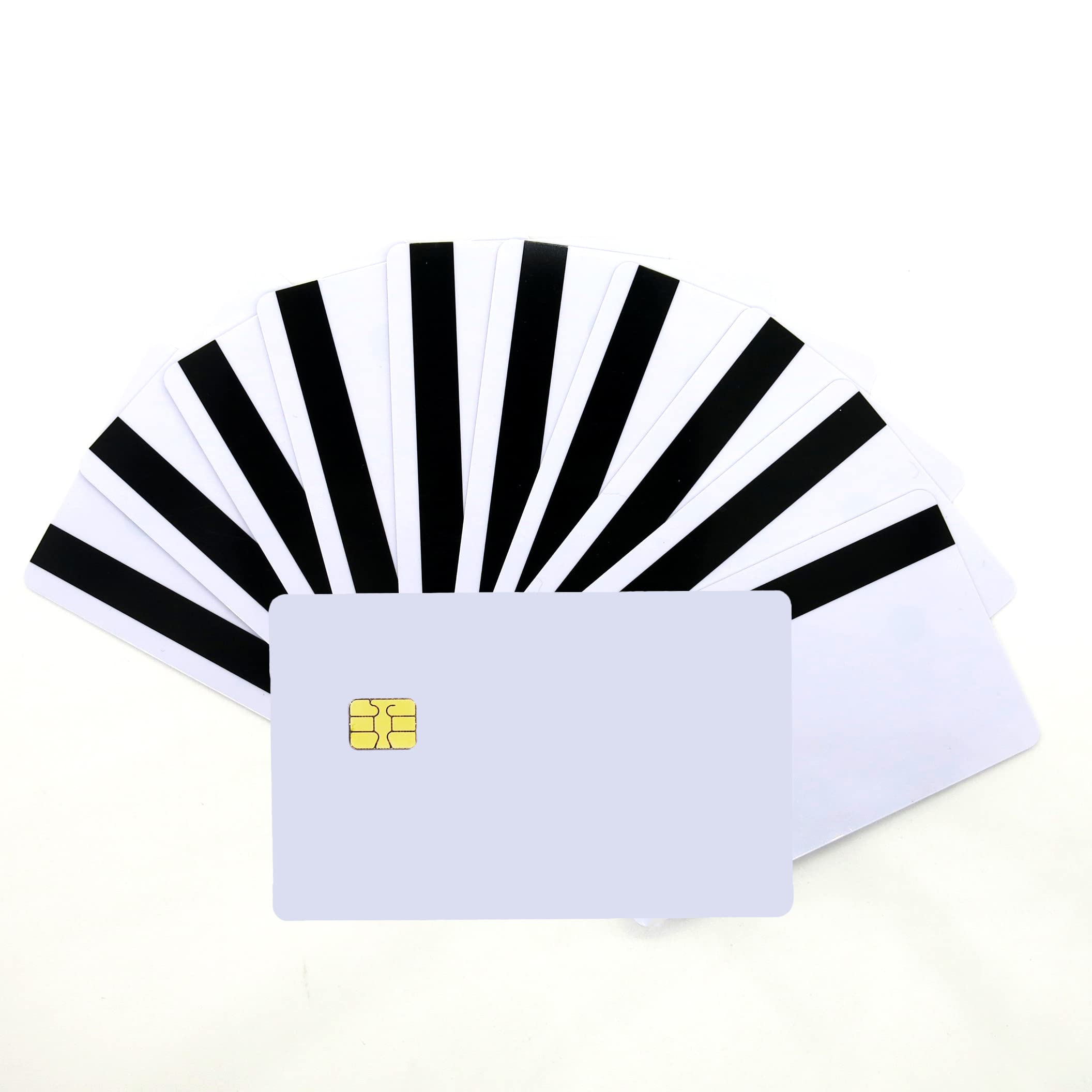 Amazon.com : Gialer 50 Packs SLE4442 Chip Contact IC Card with 5/16inch 2  Tracks Hico Magnetic Stripe 2 in 1 Blank PVC IC Smart Intelligent Card :  Office Products