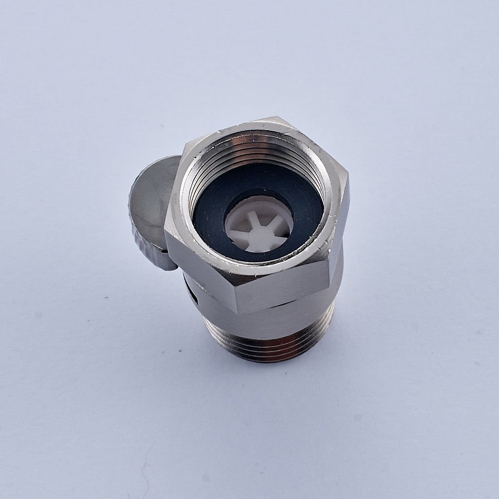 Angle Simple Water Flow Control Valve, Brass Shut - View #6