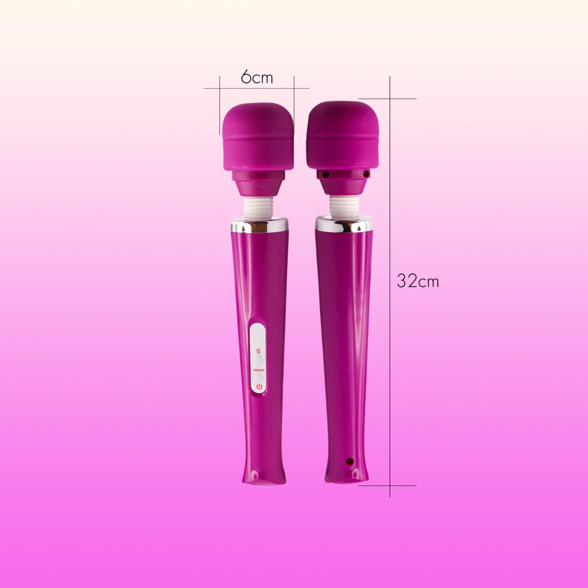 Varita Mágica Vibradora – Masajeador Potente y Silencioso para Mujer, Cabezal Flexible, 10 Modos, Recargable USB, Impermeable IPX7, Silicona Médica Suave