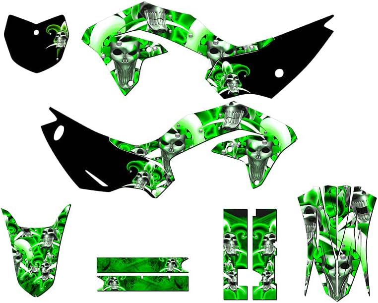 2020-2024 KLX 230 R Jester Green Senge Graphics Complete Kit Compatible with Kawasaki