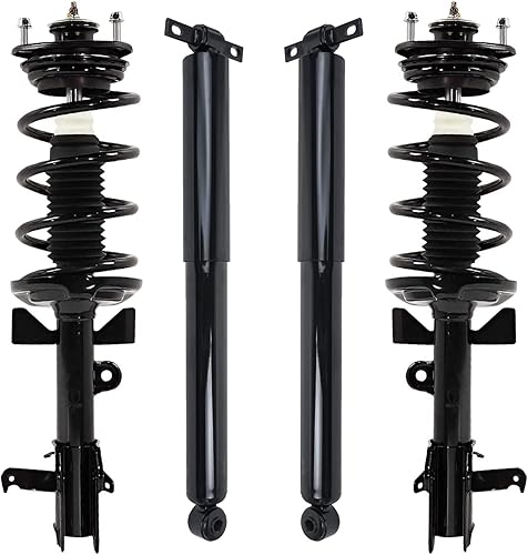 Miniatura 100 de Detroit Axle - Kit de amortiguadores de 4 puntales para Ford Escape 14-19, 2 puntales delanteros con resorte helicoidal 2 amortiguadores traseros