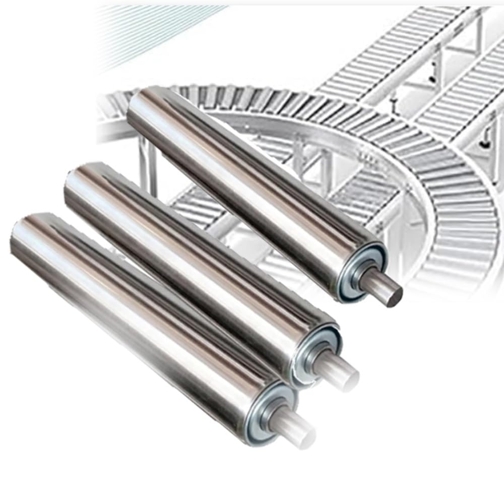 Heavy Du - Confezione da 3 rulli di ricambio in acciaio per rimorchi, recinzioni, zattere, rulli di diametro 3,8 cm e 5,1 cm, lunghezza 600 mm (50 mm)