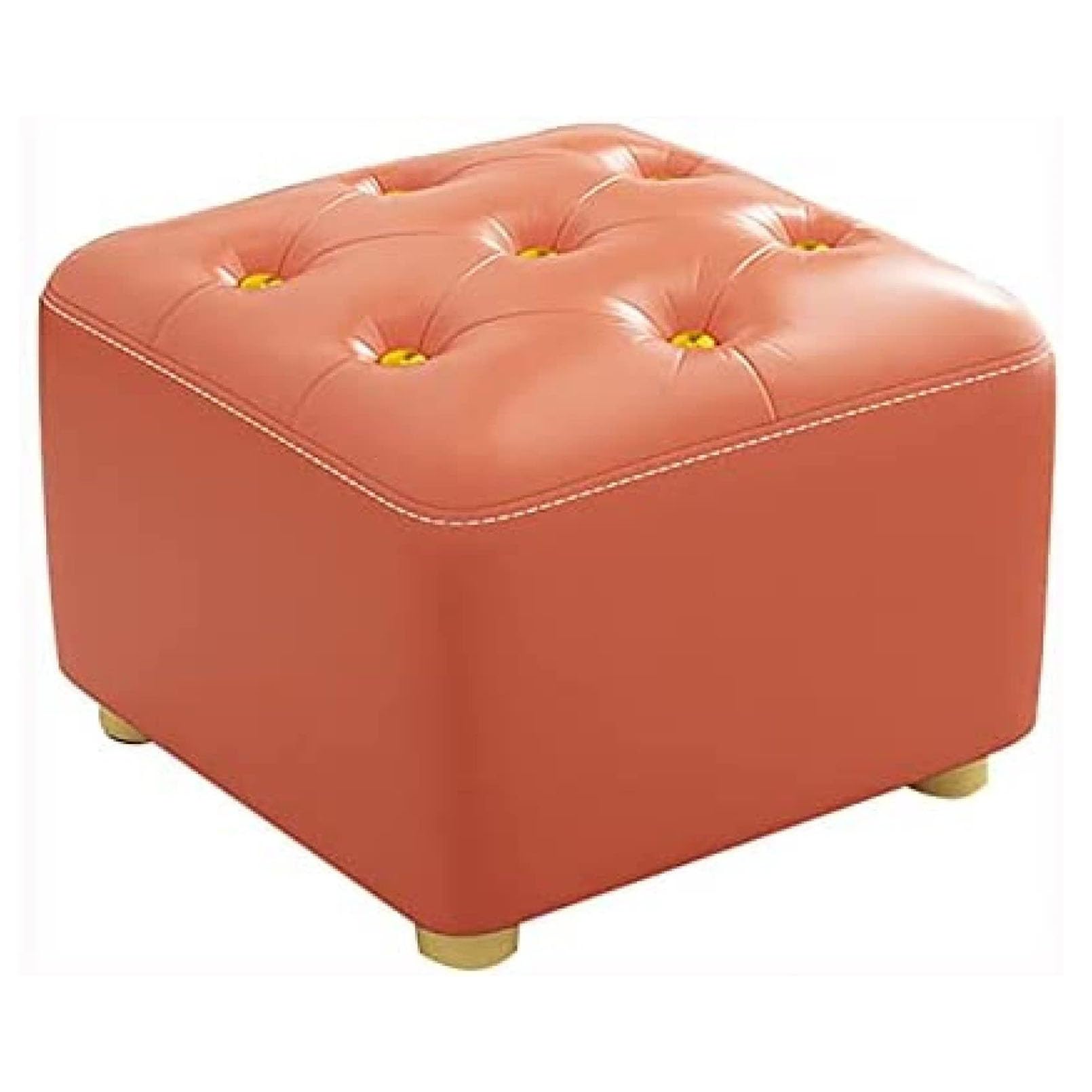 Cube tabouret pouf canapé en cuir pour petit espace cosy