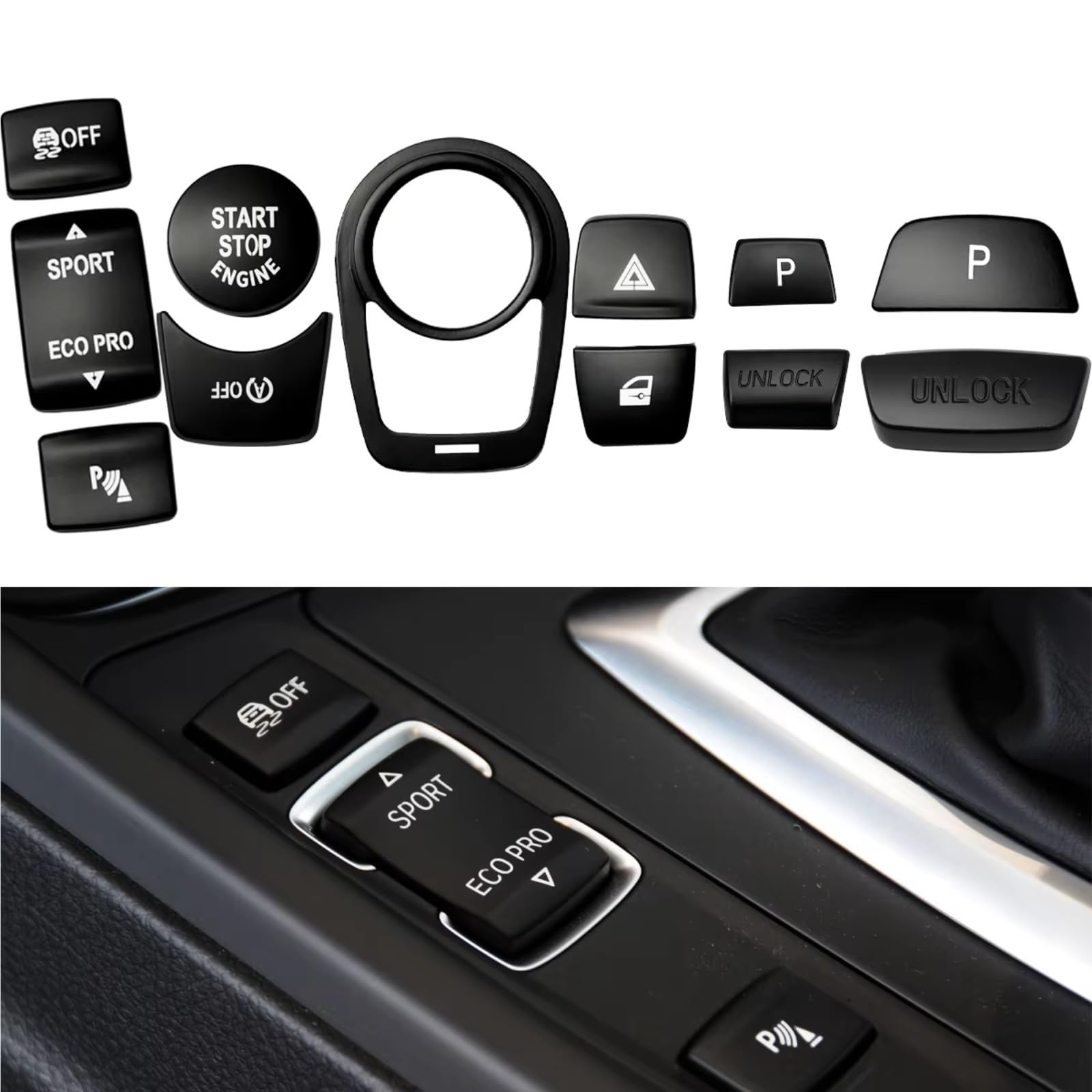 Adesivi Per Interruttori Auto Per BMW Serie 4 F32 F33 F36 Adesivi Per Auto