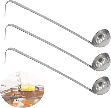 3Pack Small Ladle, 1 Oz Stainless Steel Soup Ladle for Gravy