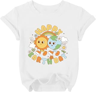 Earth Day Shirt Boys Girls Save The Planet 2025 Toddler T-Shirt Happy Earth Day Kids Cute Planet T-Shirt Top