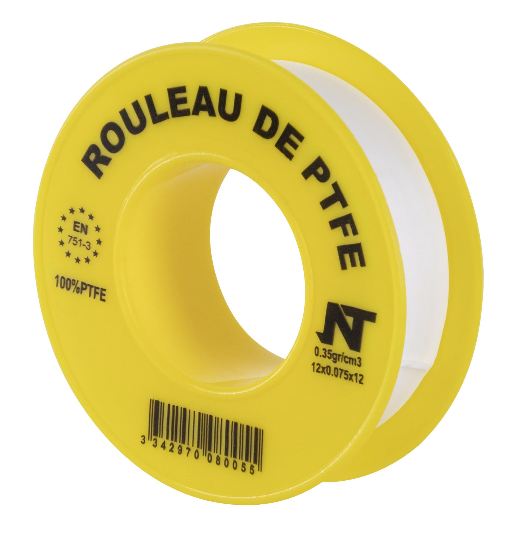 Rouleau de Teflon EtanchéiTé - Longueur 12 mètres - Largeur 12 millimètres NOYON & THIEBAULT