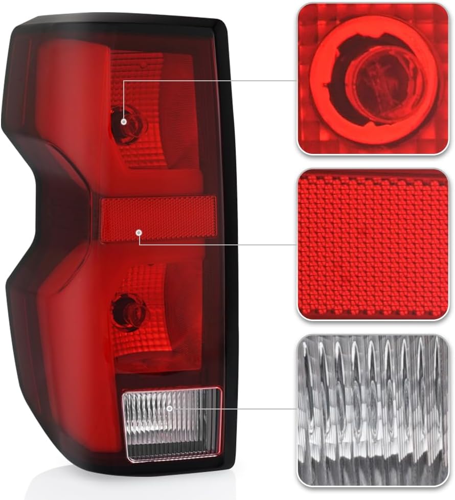 KEEKPO - For 2023 2024 2025 Chevy Colorado Z71|ZR2 Factory LED Tail Lights Brake Lamps Pair Set Replacement Left+Right