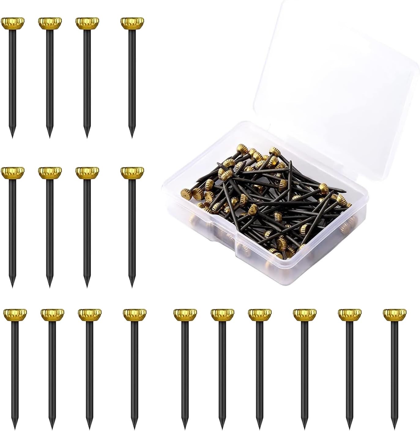 100 Pcs Picture Pins, Nails for Hanging Pictures, Wall Pins for Hanging