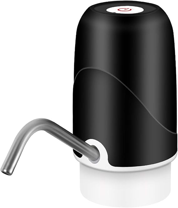 Amazon｜QISUO ディスペンサー、ウォーターボトルポンプ5ガロンウォーターボトルディスペンサーUSB充電自動飲料ウォーターポンプ