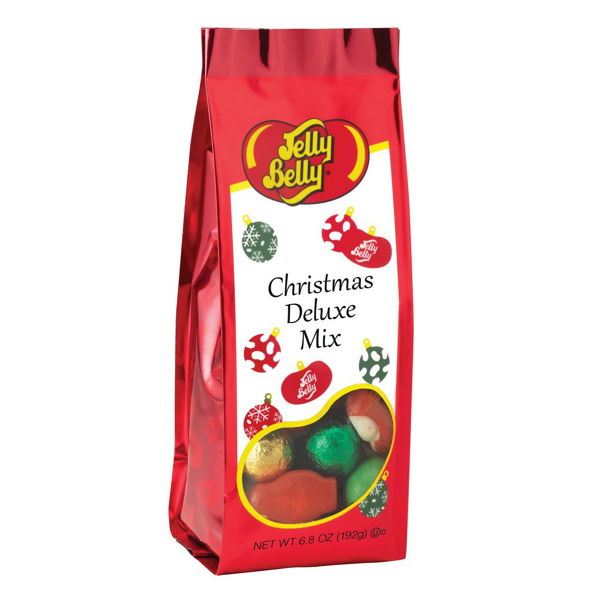 Jelly Belly Christmas Deluxe Mix - 6.8 oz Gift Bag - Genuine, Official, Straight from the Source