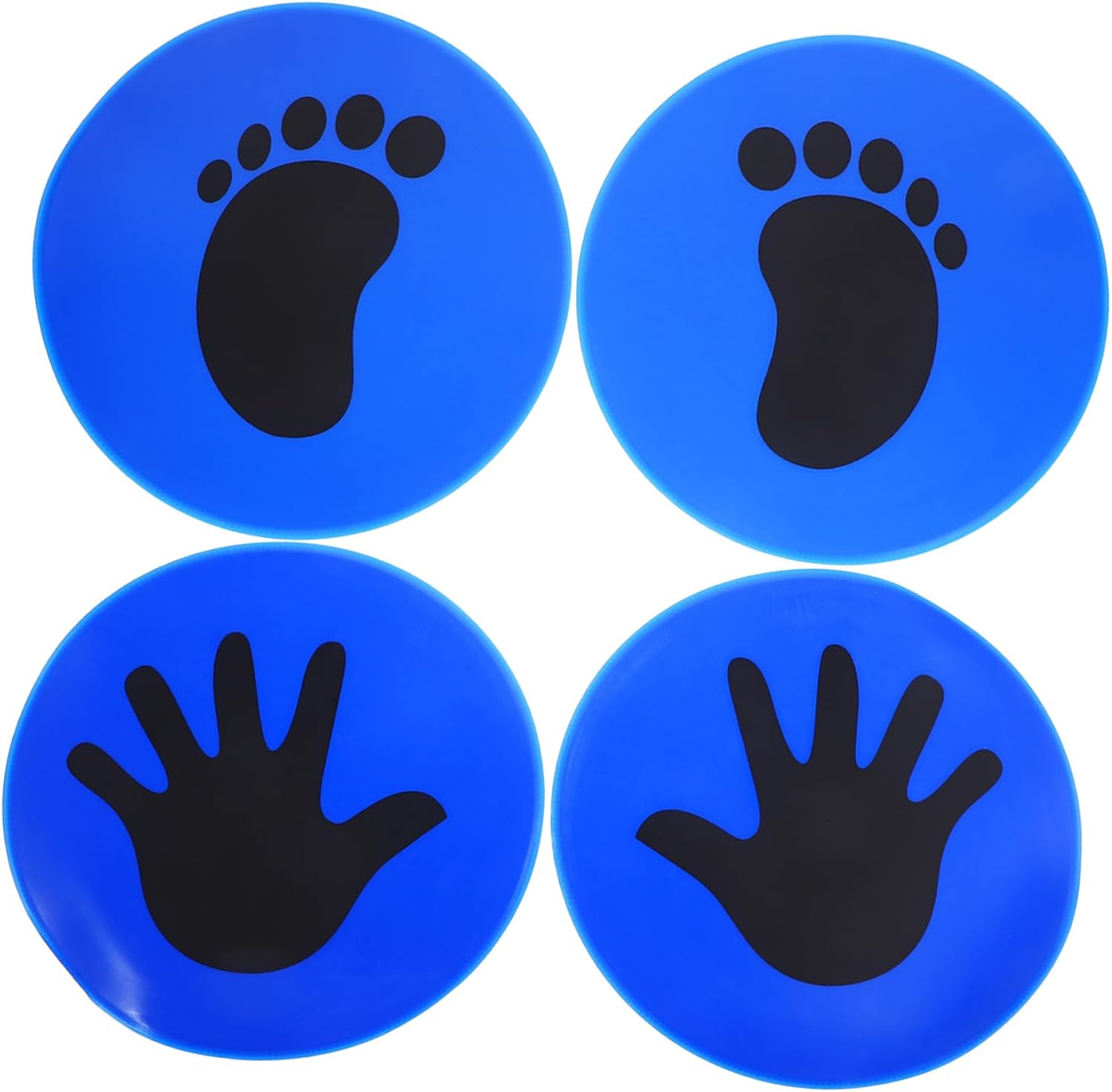 2 Pairs Football Training Mat Floor Mat Soccer Training Markers Rug Markers Soccer Training Foot Pad