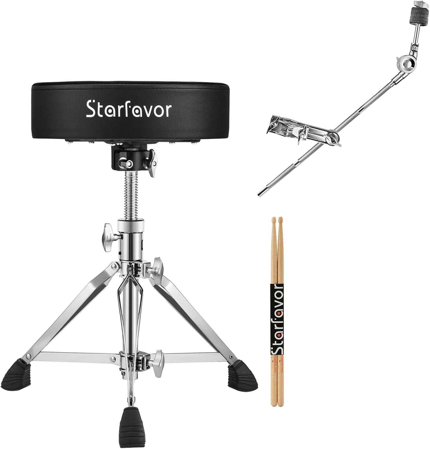 Starfavor Drum Throne Height Adjustable Padded Seat Drum