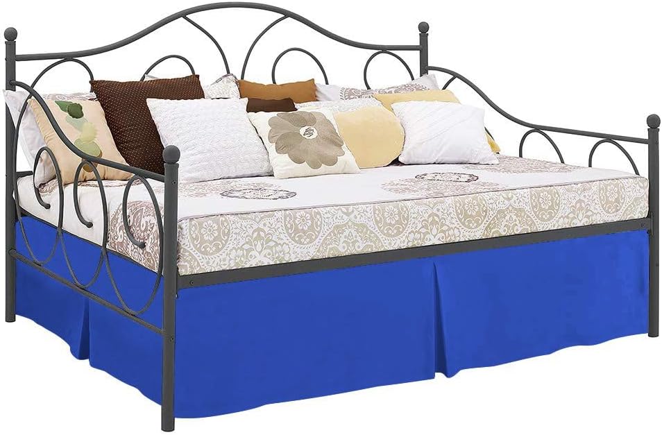 Epic Cotton - (Light-Sage Day beds Skirt Dust Split Corners, Tailored Pleated Bed Skirt for Made with 1000 TC 100% Egyptian Cotton Twin 16'' inch Deep Pocket