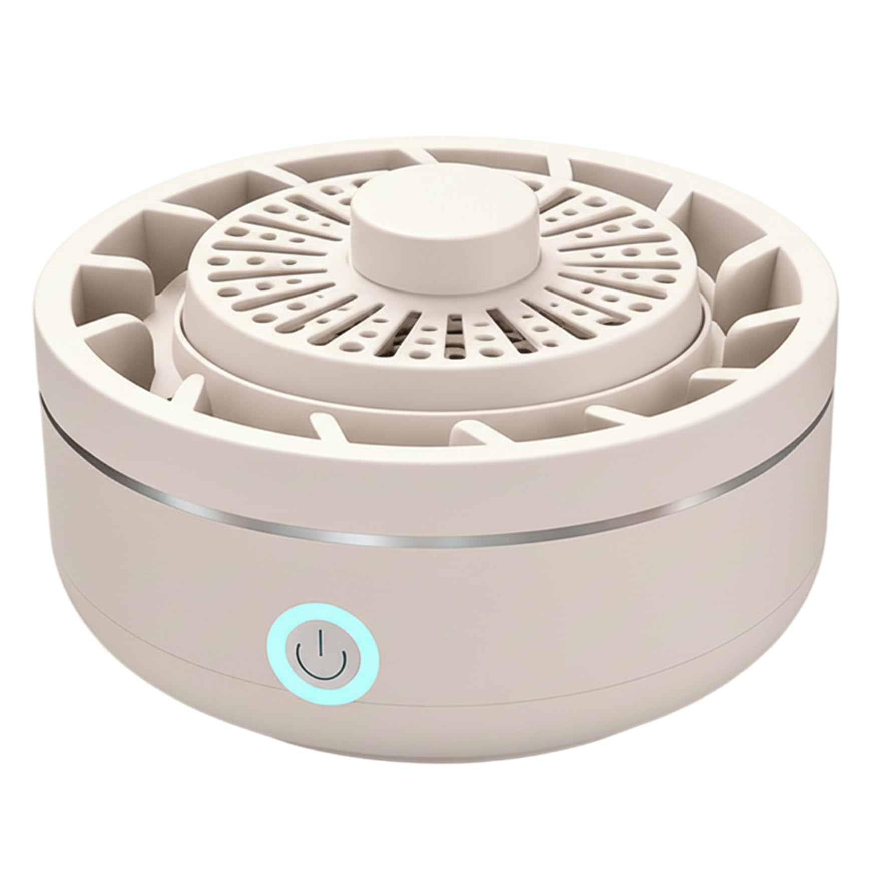 Ameble Fruit Cleaner Machine 4 in 1 Purification Produce Cleaner Portable Wireless Vegetable Washing Device for Kitchen Travel Khaki