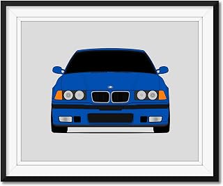 BMW M3 E36 (1995-1999) Inspired Poster Print Wall Art Decor Handmade (Unframed)