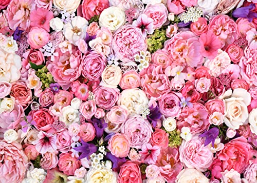 Fondo Floral Rosa 2.1x1.5 m para Fotos y Decoración miniatura 1