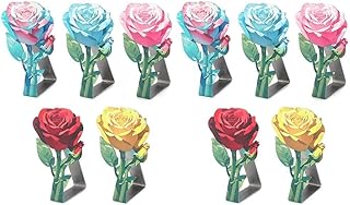 Clips de mantel de acero inoxidable en rosa para actividades al aire libre, 10 unidades