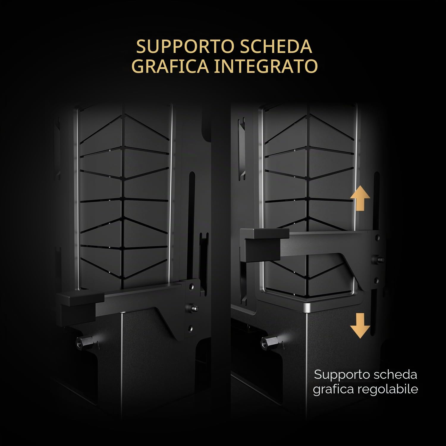 Thermalright Custodia per PC A70 Vision con display da 9,16 pollici | vetro di sicurezza panoramica,torre ATX,supporta scheda madre ATX/scheda grafica da 42cm