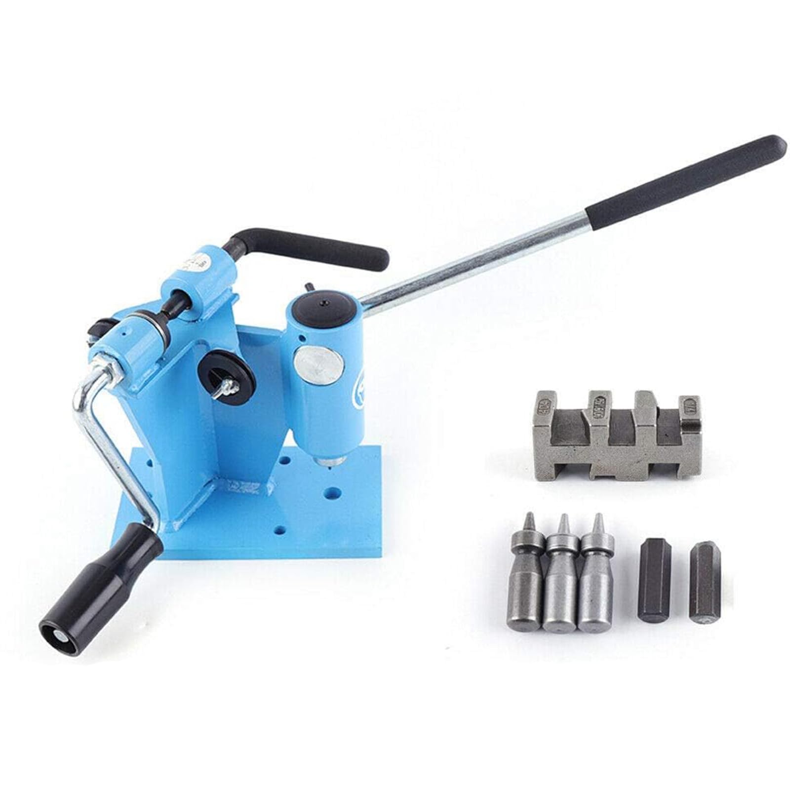 Rompedor De Cadenas 2 En 1 Motosierra Cadena Rompedor De Eslabones Remache Destornillador Herramienta De Reparación Banco Motosierra Rompedor De Cadena Máquina Integrada (Azul)