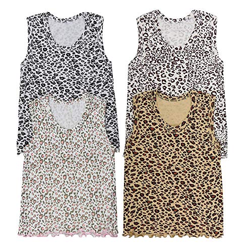 I&S Girl's 4 Pack Sleeveless Tank Tops Soft Cotton Undershirts - Main Image