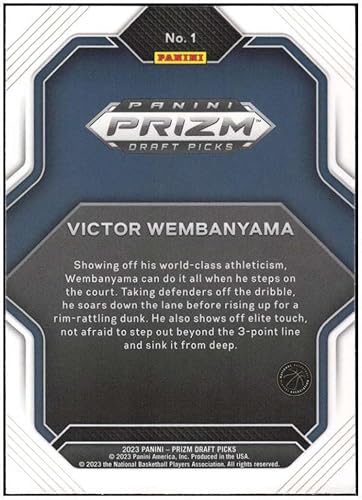 Miniatura 2 de VICTOR WEMBANYAMA RC 2023-24 Panini Prizm Draft Fireworks #1 ROOKIE NM+-MT NBA Basketball NCAA