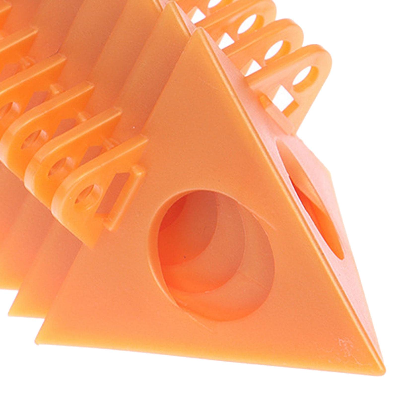 rockible 10 Pack of Triangle Paint Holders for Canvas Support, Orange, 15cmx5.5cmx5cm