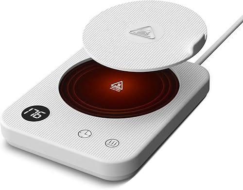 Calentador eléctrico de taza de café para escritorio, calentador inteligente de taza de café para oficina en casa, placa de calentamiento para té,