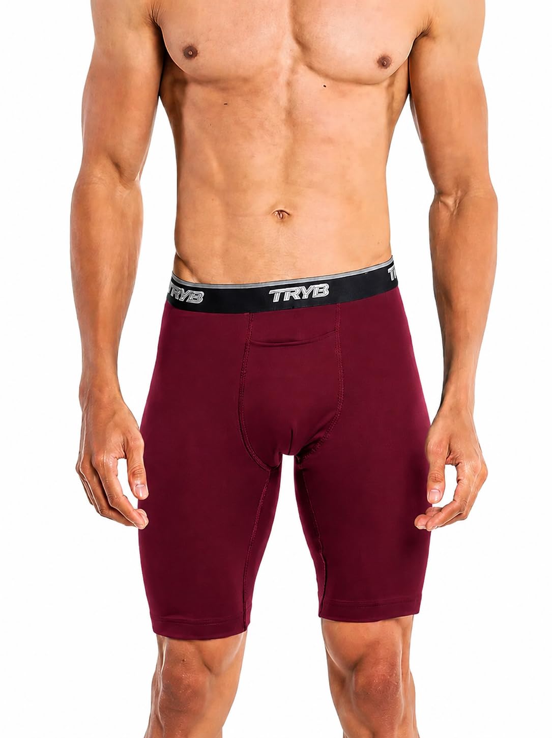 tryb Sports Underwear for Men | Stretchable Pro Compression Shorts | Long Trunks for Running & Gym Workout | Quick Dry, Breathable & Anti Chafing | Sports Innerwear Boxers-picture-43