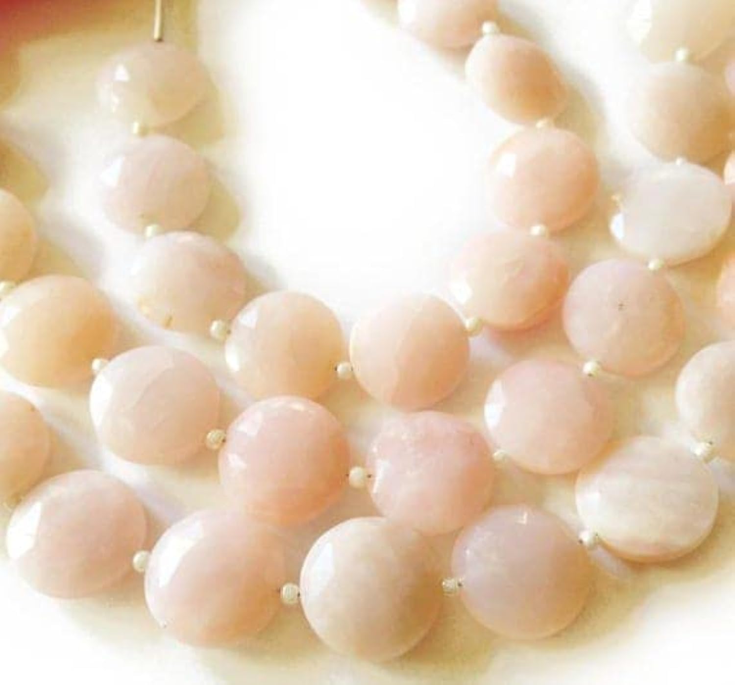 Opale rose du Pérou LKBEADS, 16 perles de 12mm idéales pour offrir un bijou fait main