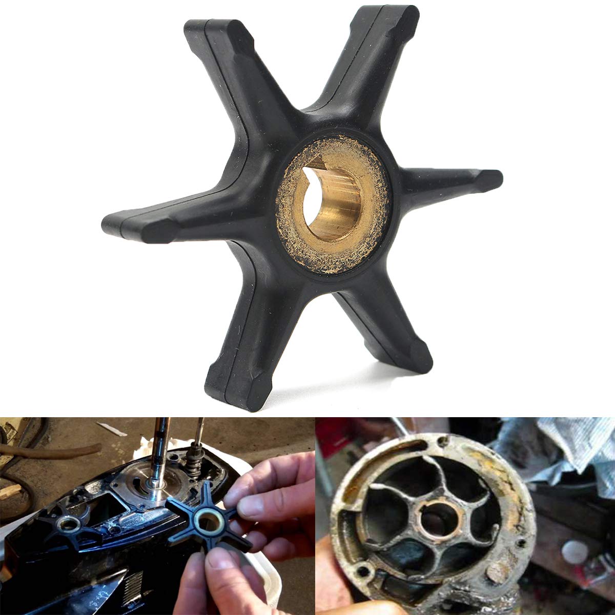 CARBOLE Su Pompası çarkı Yerine Johnson Evinrude OMC BRP Dıştan Takma Motor Parç - Foto 10