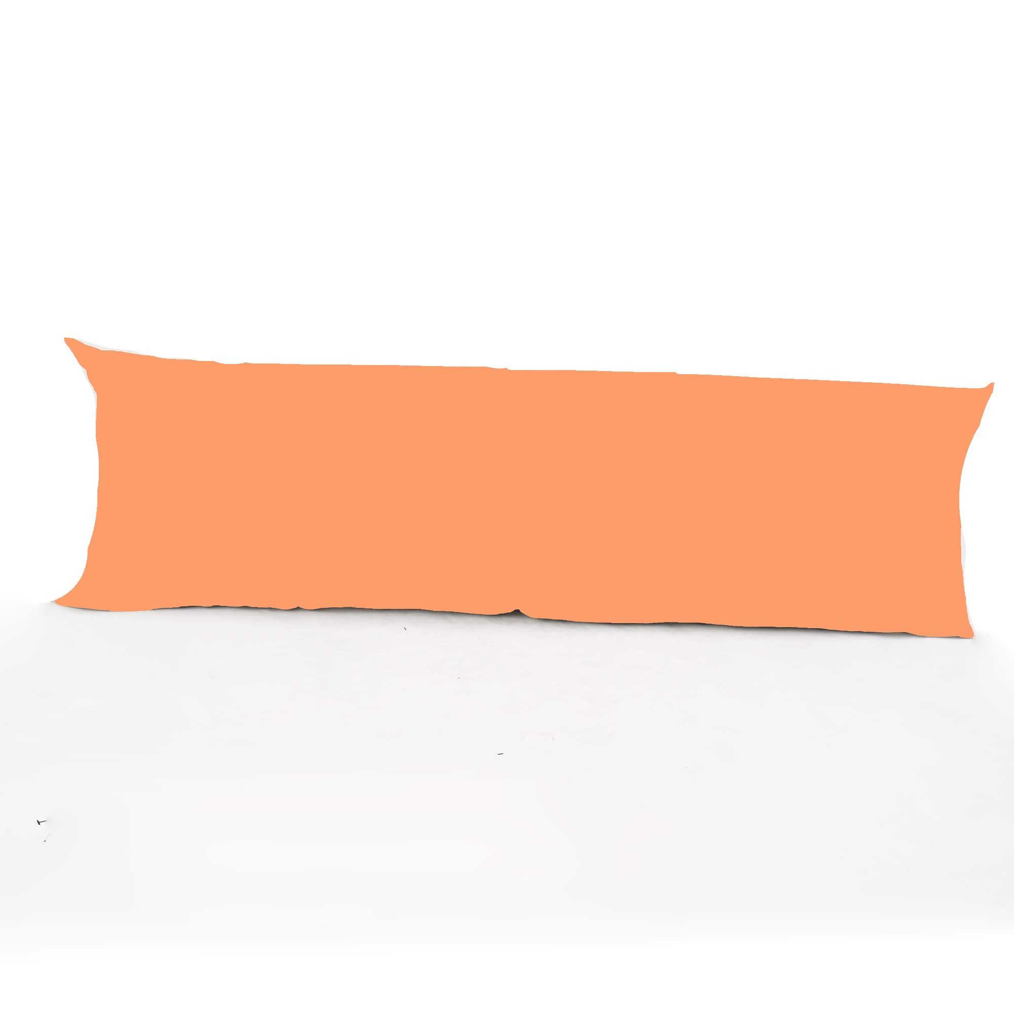 Easy Care Bolster 3ft (91 cm x 50 cm) Long Polycotton Pillow Case Only 20 Colours Available (Peach)
