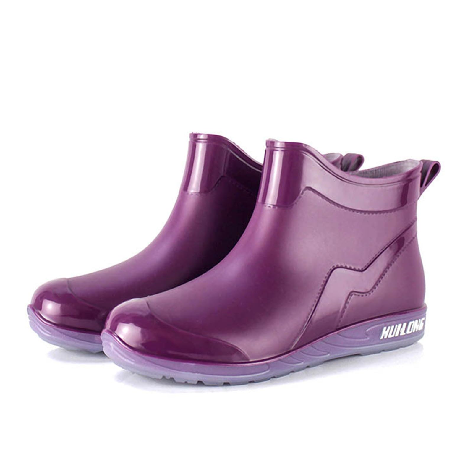 Botas de goma para mujer, botas de lluvia impermeables, botines cortos, botas de goma Wellington, botas de goma para exteriores, botas de goma antideslizantes, botas de lluvia, botas de lluvia