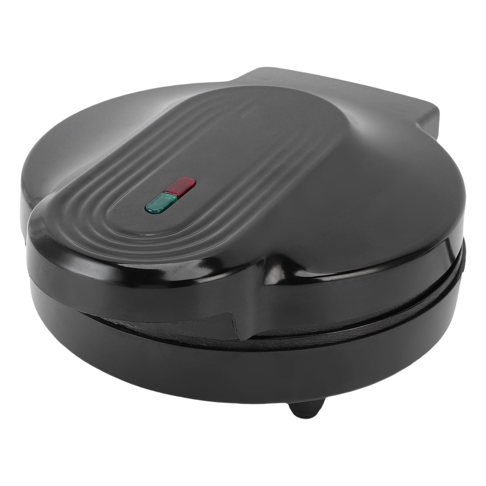 Plancha eléctrica redonda de 1000 W, máquina de pizza con calefacción de doble cara con placa de cocción antiadherente de 6.89 pulgadas, máquina de quesadilla para hacer pizza, panqueques 8