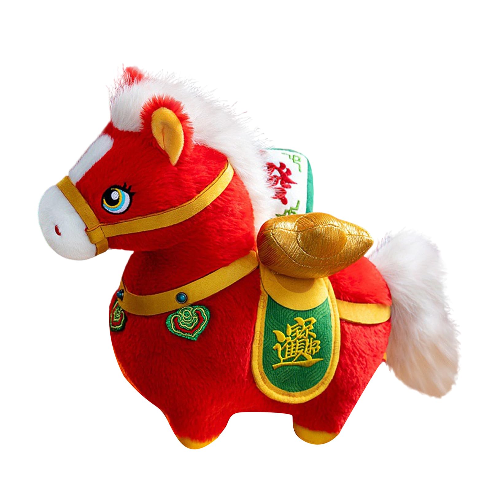 Buxuaaaa Cultural Horse Pattern Sofa Pillow Traditional Chinese New Year Decoration Cushion for Home Decorative Pillow